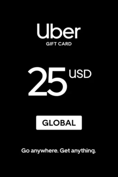 Uber $25 gift card (valid worldwide)